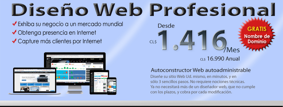 Dise�o web y autoconstructor Web